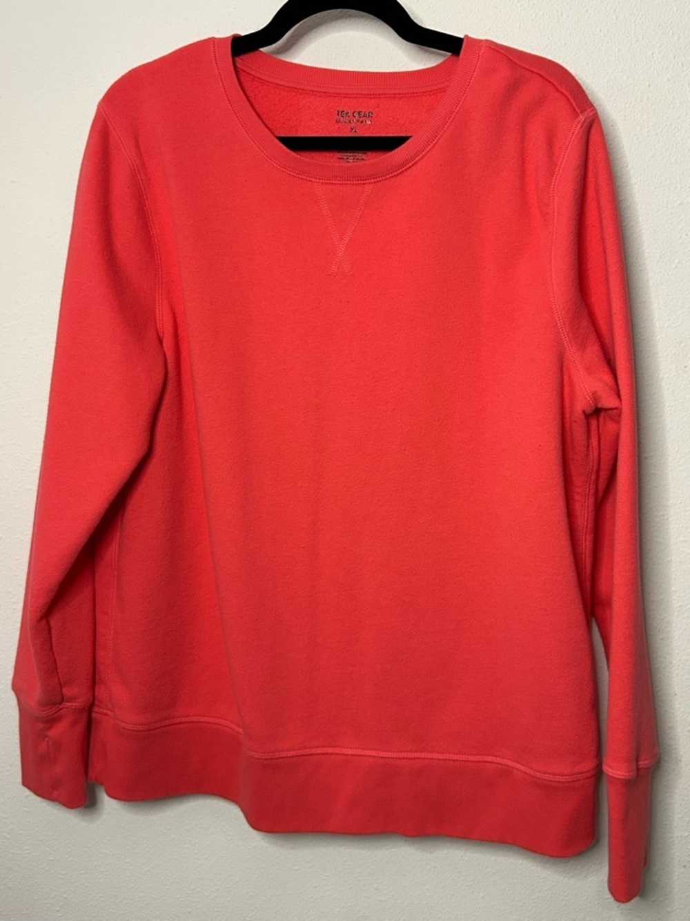 tek gear Ultrasoft Fleece Coral Crew Neck Sweatshirt